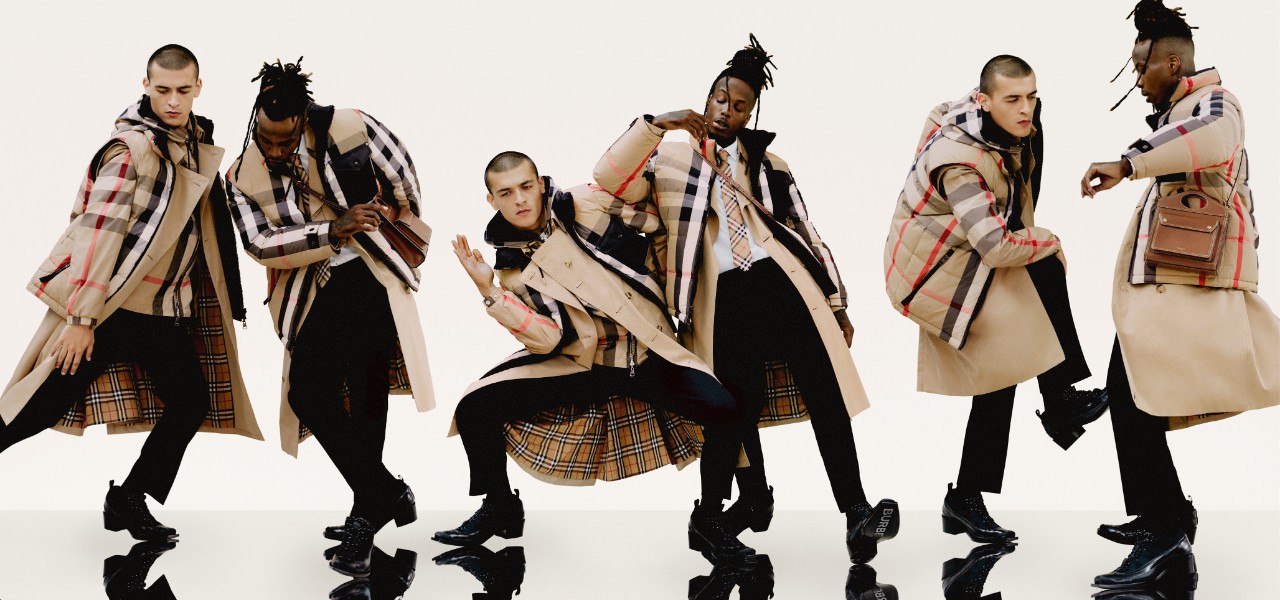Burberry voices of tomorrow campaign models imagery showing movement